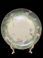 1950 'Sweet Peas' Artist Signed Edith Kutney Handpainted 12.25