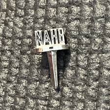 NAHB National Association Home Builders Nail Lapel Pin silver tone  P7720 picture