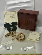 Disney WDCS Fossil Jiminy Cricket Pocket Watch #2640/5000 BNIB COA Pin Box picture