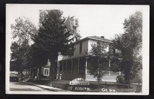 ST JOSEPH Quebec 1948 Real Photo Postcard; Hotel Bellevue picture