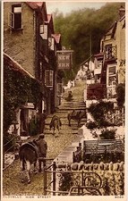 Clovelly High Street St New Inn WB Postcard UNP VTG Unused Vintage picture
