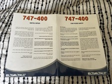 EL AL Israel Airlines B 747-400 Safety Card picture