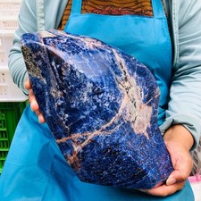 14.47LB Large Natural Blue Vein Stone Quartz Crystal Mineral Healing Sample 5891 picture
