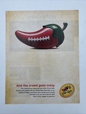 2008 Magazine Print Ad Advertisement Chili’s Chillis To Go Football Restaurant picture