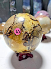 GORGEOUS BIG 3.18in Septarian Sphere - UV Reactive- P41 picture
