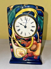 Vintage Moorcroft Bramble Revisited Mantel Clock Pottery England Clock Not Worki picture