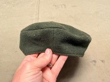 WWII SOVIET RUSSIA WOMEN'S M1941 GREEN WOOL BERET HAT W/INSIGNIA-SMALL picture