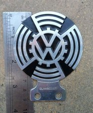 Vintage Auto Plakette V W O ld Logo Badge Emblem Bu s Mi cro Th ing LG320 picture