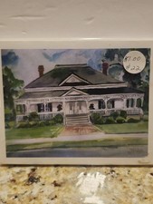 Vintage Signed JP Watercolor Historic House Note Cards Set - Factory Sealed Pack picture