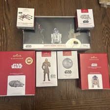Hallmark Star Wars lot 2 mini 4 large and a 3 pack unopened Christmas ornaments  picture