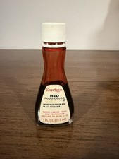 Vintage Durkee Red Food Color Dye Glass Bottle FOR DECOR OR MOVIE PROP ONLY picture