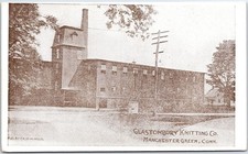 VINTAGE POSTCARD GLASTONBURY KNITTING CO. AT MANCHESTER GREEN CONNECTICUT RARE picture
