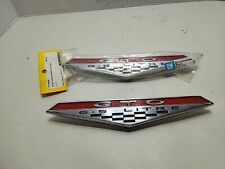 NEW 6.5 LITRE GTO Front Fender Emblem PAIR / For 64-68 Set Liter Badge USA-MADE picture