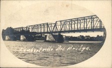 Lambertville Delaware DE Bridge c1906 Real Photo Vintage Postcard bhn picture