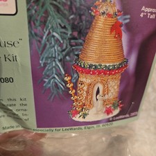 Vintage MOUSE  House Lee Wards Boutique Ornament Beaded Kit  SEALED   picture