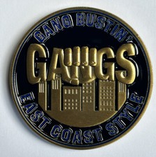 Law Enforcement & Police East Coast Gang Investigators Challenge Coin picture