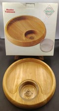 VTG McIlhenny Co Tabasco Wooden Chip and Dip Serving Set Avery Island Box READ picture