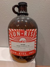 Vintage Sun Rise Orange Flavor Soda Water Syrup 1 gallon Jug picture