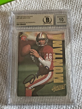1993 Action Packed Joe Montana #23 Hand Signed Beckett Graded 10 Slabbed Card MT picture