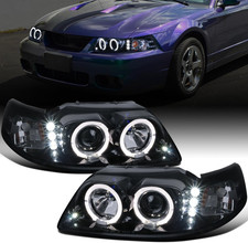 - Fits 1999-2004 Ford Mustang Dual Halo Projector Headlights picture