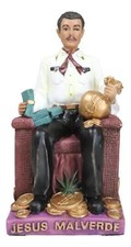 Ebros Jesus Malverde Statue Angel Of The Poor Sinaloa Figurine 6.25