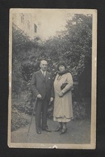 1931 RPPC Postcard Silas & Miriam Ichenhauser in Merano Italy Evansville Indiana picture