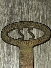 Vintage Southern Steel Co San Antonio TX Prison Jail Key Shakedown Contraband  picture
