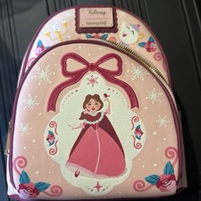 Disney’s Beauty And The Beast Enchanted Christmas Belle Loungefly Mini Backpack  picture