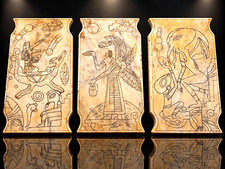 Ojuelos 3 Master Tablet Set 6 Scene Deity Glyph Archive Anubis Nisroch Cthulhu picture