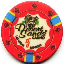 Casino Chip $5 DESERT SANDS CASINO Las Vegas NV USA picture