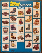 1985 Topps Line-Up of Stars Garbage Pail Kids Baseball Bazooka Sale Sell Sheet picture