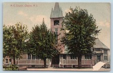 Postcard NJ Clayton Methodist Episcopal Church Published WC Shreve c1911 W11 picture