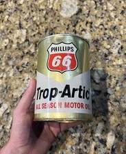 Vintage 1973 Phillips 66 Trop Artic Oil Can All Season 1 Quart Metal Can 1Q RARE picture