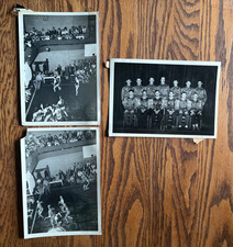 Vintage 1940s-50s Basketball Photos Lot of 3 Rudy Moc Studio Team picture