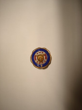 Vtg Unique 10k Yellow Gold Antique Multi Color Enamel BEAR BRAND 3D Pin Brooch picture