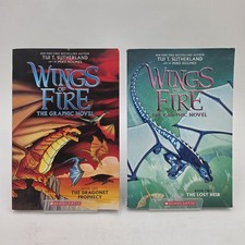 Wings of Fire Graphic Novel Lot Books 1 & 2 by Tui T. Sutherland | PB VG+ picture