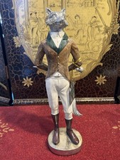 Acorn + Oak Harvest Collection Gentleman Fox Statue Equestrian Fall Decor 15”NWT picture