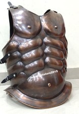 Antique Style Medieval Corinthian Muscle Cuirass Armor Copper Finish Greek Warri picture