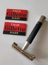 Gillette 1971 super speed flare tip Razor with 2- new Gillette blades picture