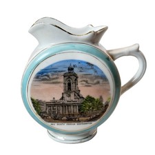 ALL SAINTS CHURCH - NORTHAMPTON ENGLAND Souvenir CHINA PORCELAIN PITCHER CREAMER picture
