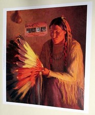 THE WAR BONNET Indian Print - Henry Sharp Buffalo Bill Historical Museum AWESOME picture