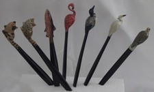 Set of 7 ~ Animal-Bird ~ Hand Painted Letter Openers ~ picture