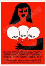 ONE Two Three 1961 Billy Wilder Saul Bass A2 Midcentury Poster picture