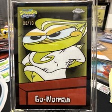 2025 Topps Chrome SpongeBob SquarePants Black Sapphire Go-Woman #141 8/10 picture
