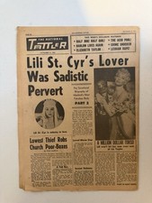 1964 November 8th The National Tattler Newspaper, Lili St. Cyr  (VRN10) picture