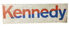 RFK Original 1968 Bumper Sticker Kennedy Presidential Run NY City Press Gargan picture