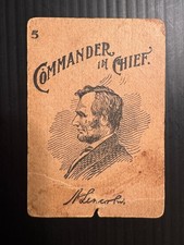 1893 Woolson Spice Abraham Lincoln Commander in Cheif Card  low grade condition picture