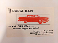 1960 Dodge Dart 6-cylinder Post Card picture