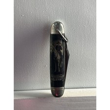 Hopalong Cassidy Pocket Knife Black Multi Tool Hammer Brand Imperial Vintage picture