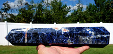 2006 Rare Lustrous BLUE SODALITE Brazil Crystal Point NEW Old Stock For Sale picture